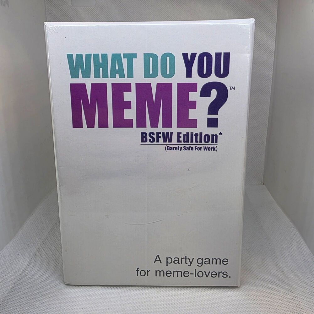 What Do You MEME? BSFW Edition (Barely Safe For Work) Party Game Factory Sealed